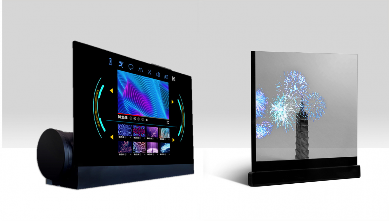 可卷式、折迭性、高透明